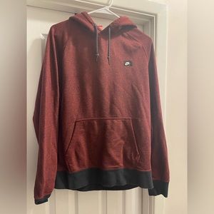 Burgundy mens large Nike hoodie